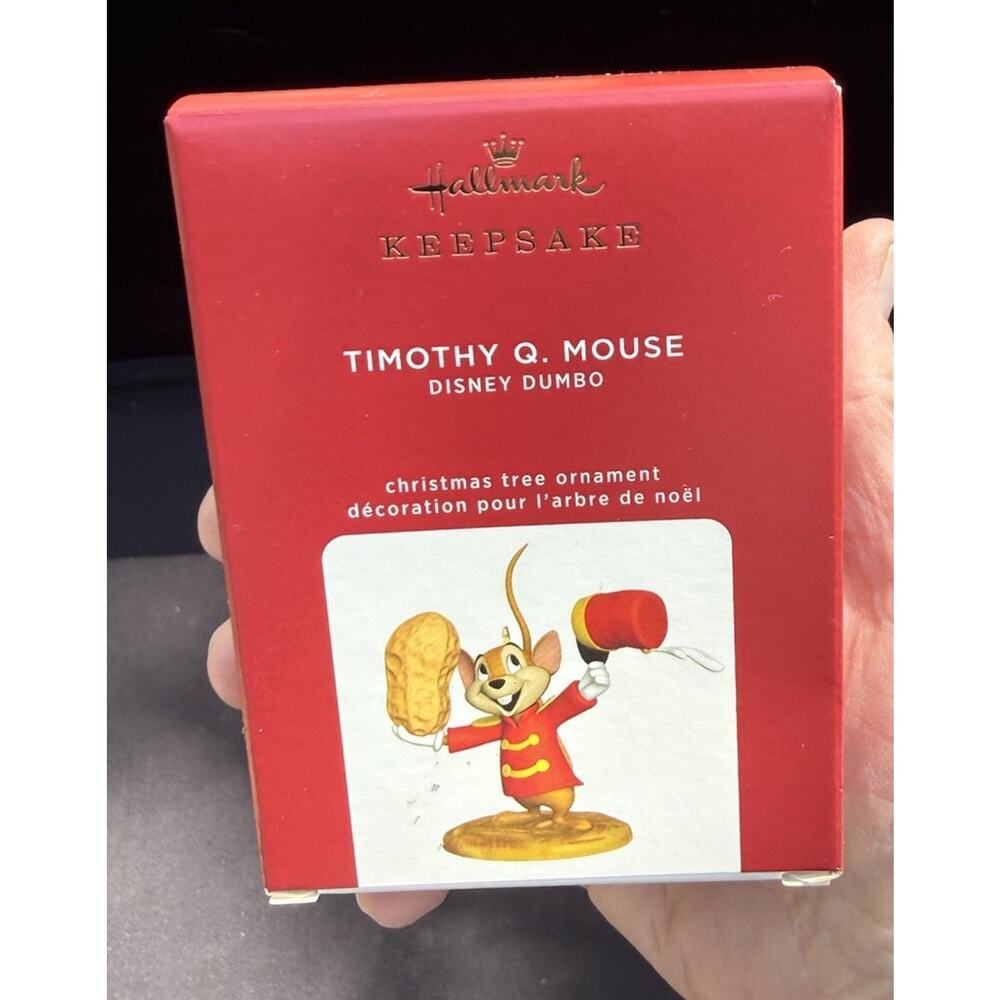 Hallmark Timothy Q. Mouse Disney Dumbo Limited Ed Christmas Ornament NIB LO11